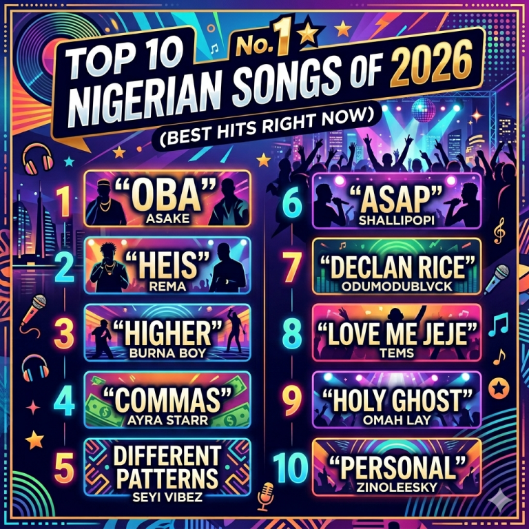 Top 10 Nigerian Songs of 2026 (Best Hits Right Now)